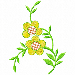 Flowers And Tree Embroidery Design 2 Flowers And Tree Embroidery Design 2